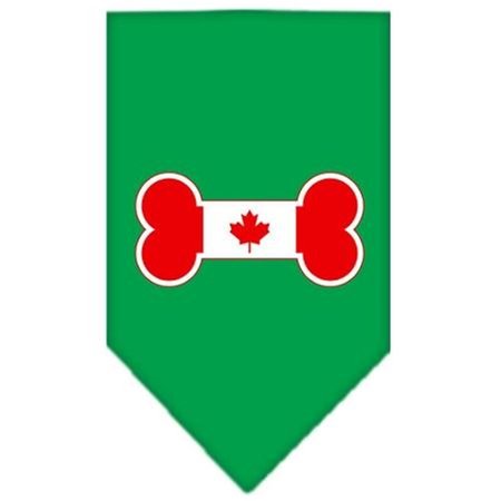 UNCONDITIONAL LOVE Bone Flag Canadian  Screen Print Bandana Emerald Green Large UN757633